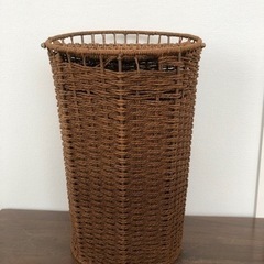 ラタン調ゴミ箱★無料の画像