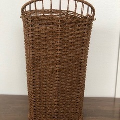 ラタン調ゴミ箱★無料の画像
