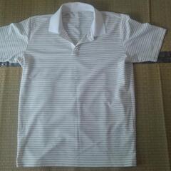 ユニクロ　ポロシャツ中古　Lサイズ　縞模様