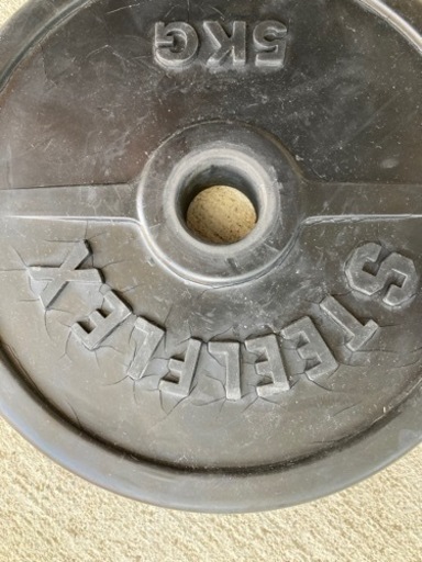 ラバーダンベル　２０kgセット　STEELFLEX製