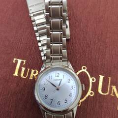 【値下げ】SEIKO CURRENT　フェイス薄ブルー　レディース腕時計の画像
