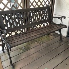 【購入者決定済】屋外 長椅子 ガーデンベンチ アンティーク長ベンチ
