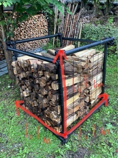 すぐに使える乾燥済み広葉樹薪　1立米¥36000配達料込み