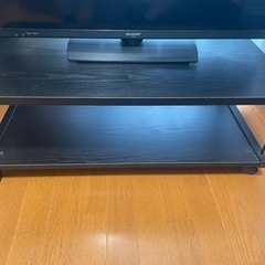 0円で譲ります。SHARP液晶テレビ【2015年製】、ニトリテレビ台の画像