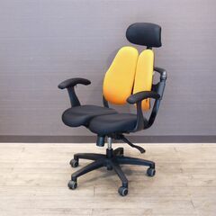 【ヤ取終了10/22】≪ZT162ジ≫ 美品 Hara Chair/ハラチェア ニーチェ スマート オレンジ デスク/オフィスチェア/椅子 リクライニング/昇降/キャスター 現状品