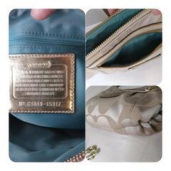 COACH シグネチャー　2way ハンドバッグ　ショルダーバッグの画像