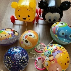 引っ張るおもちゃ　ヨーヨー　お祭り　赤ちゃん