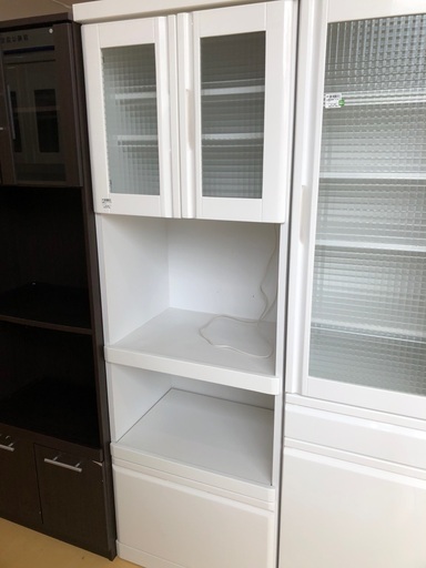 2枚扉レンジボード　ホワイト