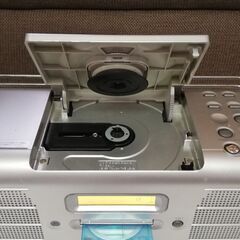 KENWOOD ケンウッド CD/MDパーソナルステレオシステム「MDX-02-S シルバー」 中古 JVCの画像