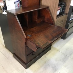 管375☆ヨーロピアンスタイル☆ライティングビューロー☆机 ライティングビューロー デスク 収納 テーブル 本棚 学習机