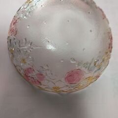 #クリスタルボール#金縁・#花柄・#美麗　【新品】の画像