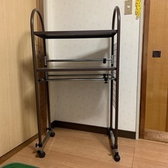 【お譲り先決定しました。】伸縮型ハンガーラック、いりますか？