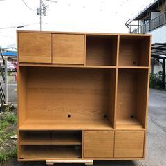 MUJI 無印良品 TVボード オーク材 ハイタイプ