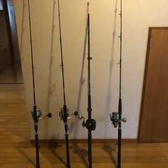 海釣り釣具　釣り竿電動リールセット