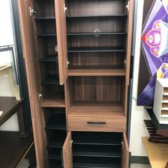 入荷しました！！　ニトリ　サンレモ　シューズボックス　下駄箱　ハイタイプ　 幅(W)730mm × 奥行(D)400mm × 高さ(H)1770mmの画像