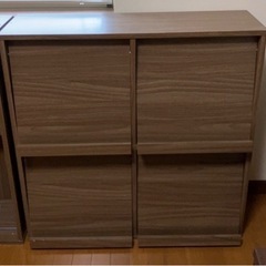 【取引先確定済み】フラップ扉本棚