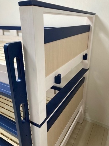 2段ベッド　子供部屋　木製ベッド