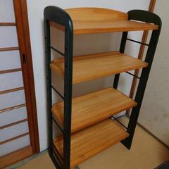 木製　本棚　棚　の画像