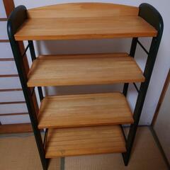 木製　本棚　棚　の画像