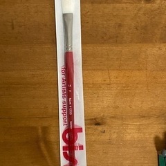 アクリル絵具専用筆　やや硬め　フラット　未使用品