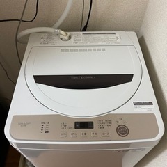シャープ SHARP 洗濯機 6kg ES-GE6E【2020年製】