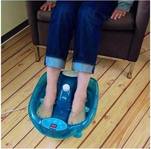 フットバス 楽湯 極 加熱＆保温 38〜43度まで温度設定が可能 バブル/バイブ/ヒーター 3種類 足湯