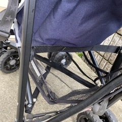 【取引中】Jeep ベビーカー ネイビー&フック&レインカバーの画像