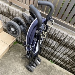 【取引中】Jeep ベビーカー ネイビー&フック&レインカバーの画像
