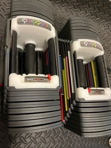 可変式ダンベル片方約40kg×2個（計80kg）