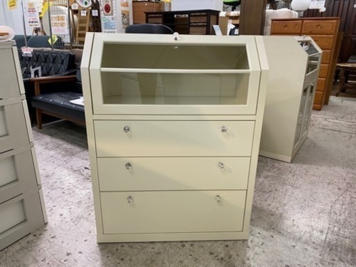 【愛品館 江戸川店】ビーカンパニー ガラスチェスト ID:155-019008-007