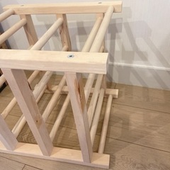 【中古品】IKEAワインラック　無垢材の画像