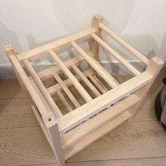 【中古品】IKEAワインラック　無垢材の画像