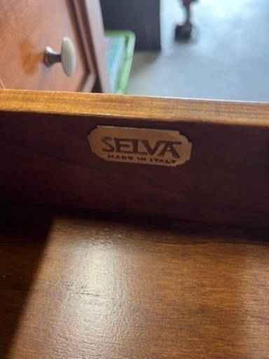 人気のアンティーク家具!! イタリア製 SELVA セルバ ライティングデスク ロールトップ 鍵付き