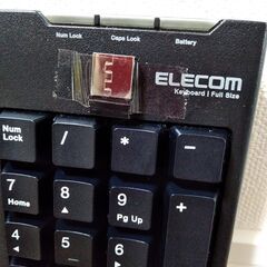 Elecom エレコム ワイヤレスキーボード　（無線）黒の画像