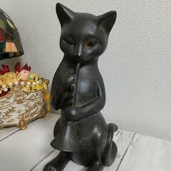 ネコ 置き物 クラリネット