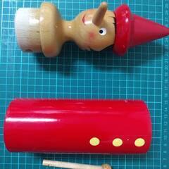 中古 ピノキオ（ピノッキオ）貯金箱(鍵付き）(イタリア製）