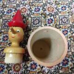 中古 ピノキオ（ピノッキオ）貯金箱(鍵付き）(イタリア製）の画像