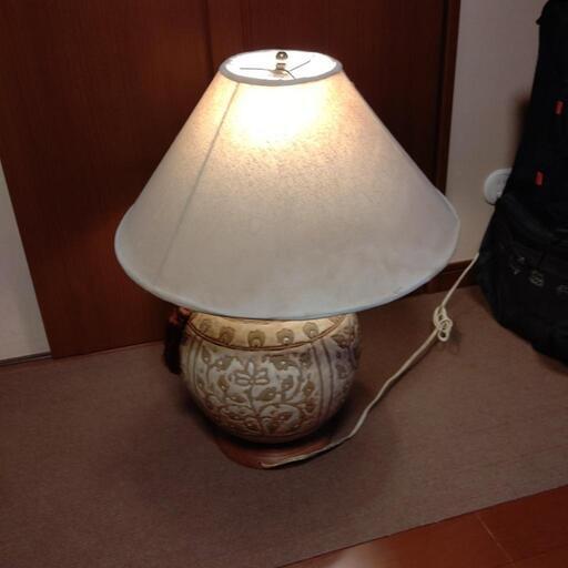 アンティークランプ陶器製