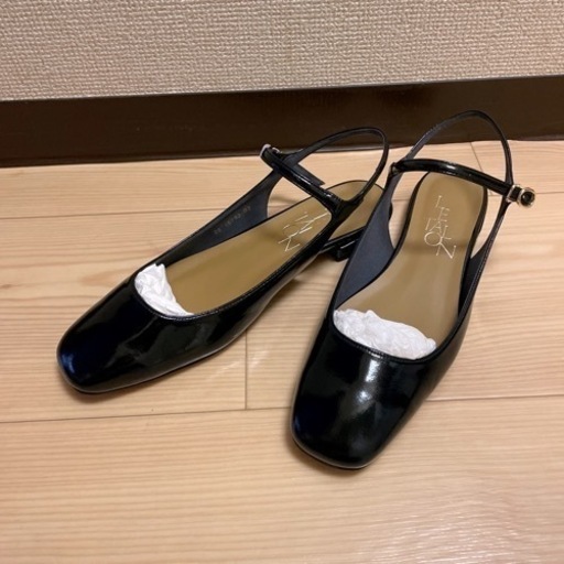 LE TALON スクエアストラップスリングバック24.5