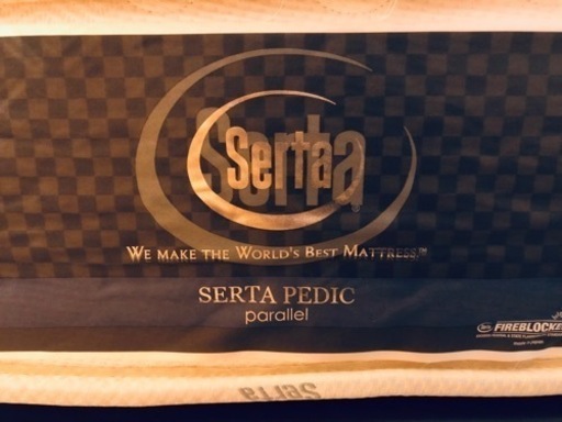 中古Serta ダブルベッド+マットレス