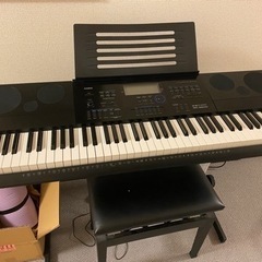 CASIO 電子ピアノ、サステーンペダルとチェアも含めて
