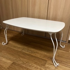 【あげます！】白ローテーブルカフェテーブルの画像