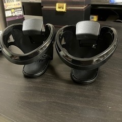 車 エアコン ドリンクホルダー 2個セット カー用品 汎用品 灰...