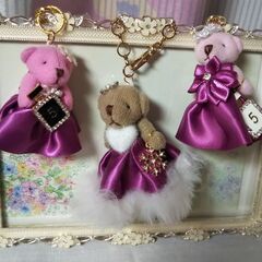 縫わないくまちゃんストラップワークショップの画像