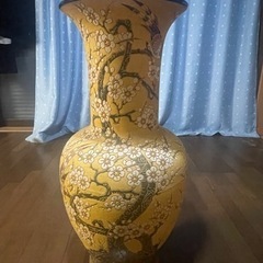 大きい花柄の壺です😊大幅値下げしました🙇