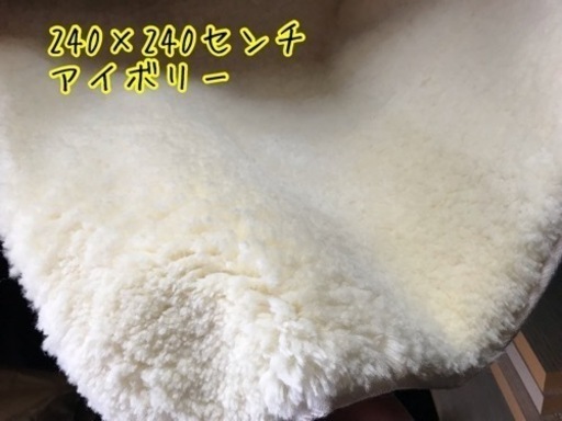 決まりました　　可愛いラグ　アイボリー　ムーアラグ美品　240センチ