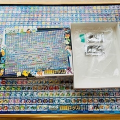 稀少品 大判ポケモン全国図鑑ジグソーパズル ＆ 高級ゴールドパネ...