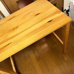 無印良品　折りたたみパインデスクの画像