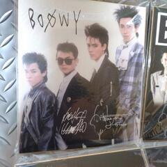 【当時物】BOOWY サイン色紙　4枚セット　ボウイ 氷室京介　布袋寅泰の画像