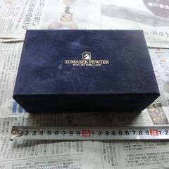 【商品名】TUMASEK PEWTER ツマセクピューター タンブラー カップ 2客セット ペアセット 【素材】	錫97%(白目/白鑞)箱入り未使用、ズッシリ重さ有、⭐長く冷たく、長く暖かく良品⭐お手数をおかけしますが、プロフィール必読ですの画像